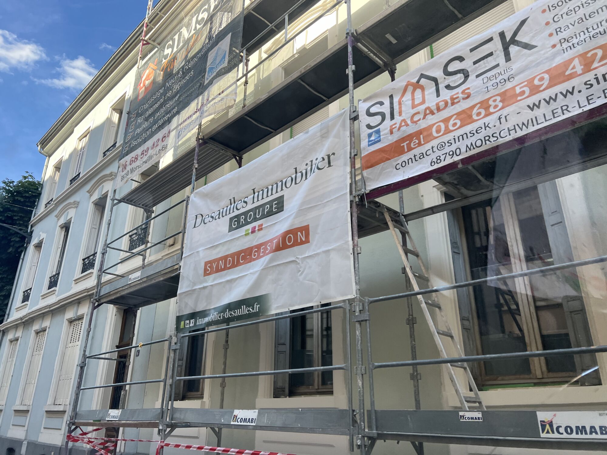 IMG_5707 | Simsek Façades Avant et après: Ravalement de Façade à Mulhouse : Un Immeuble Authentique Peint en Vert Mulhouse 1