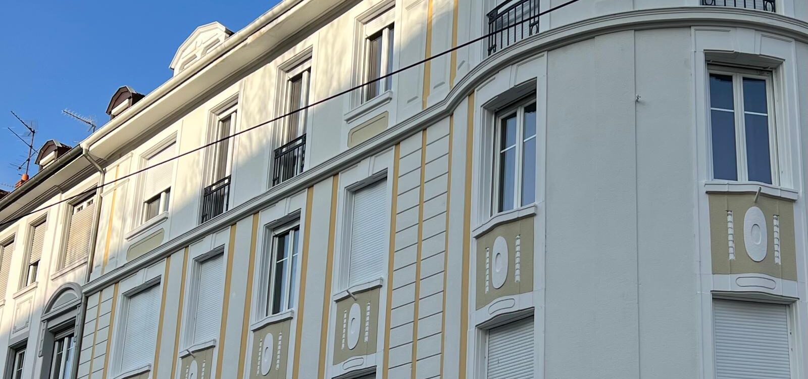 Ravalement de Fa&ccedil;ades d&rsquo;un Immeuble au Centre-Ville de Mulhouse Audincourt