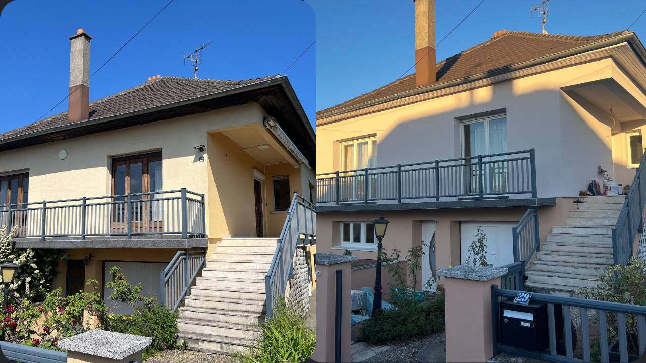 Isolation extérieure des murs à Baldersheim Rixheim