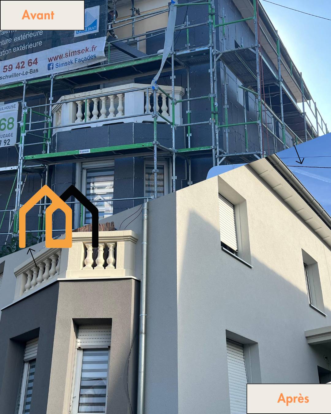 Isolation extérieure des murs + Ravalement de façade à Hochstatt – Un nouveau look pour cette maison Belfort 0