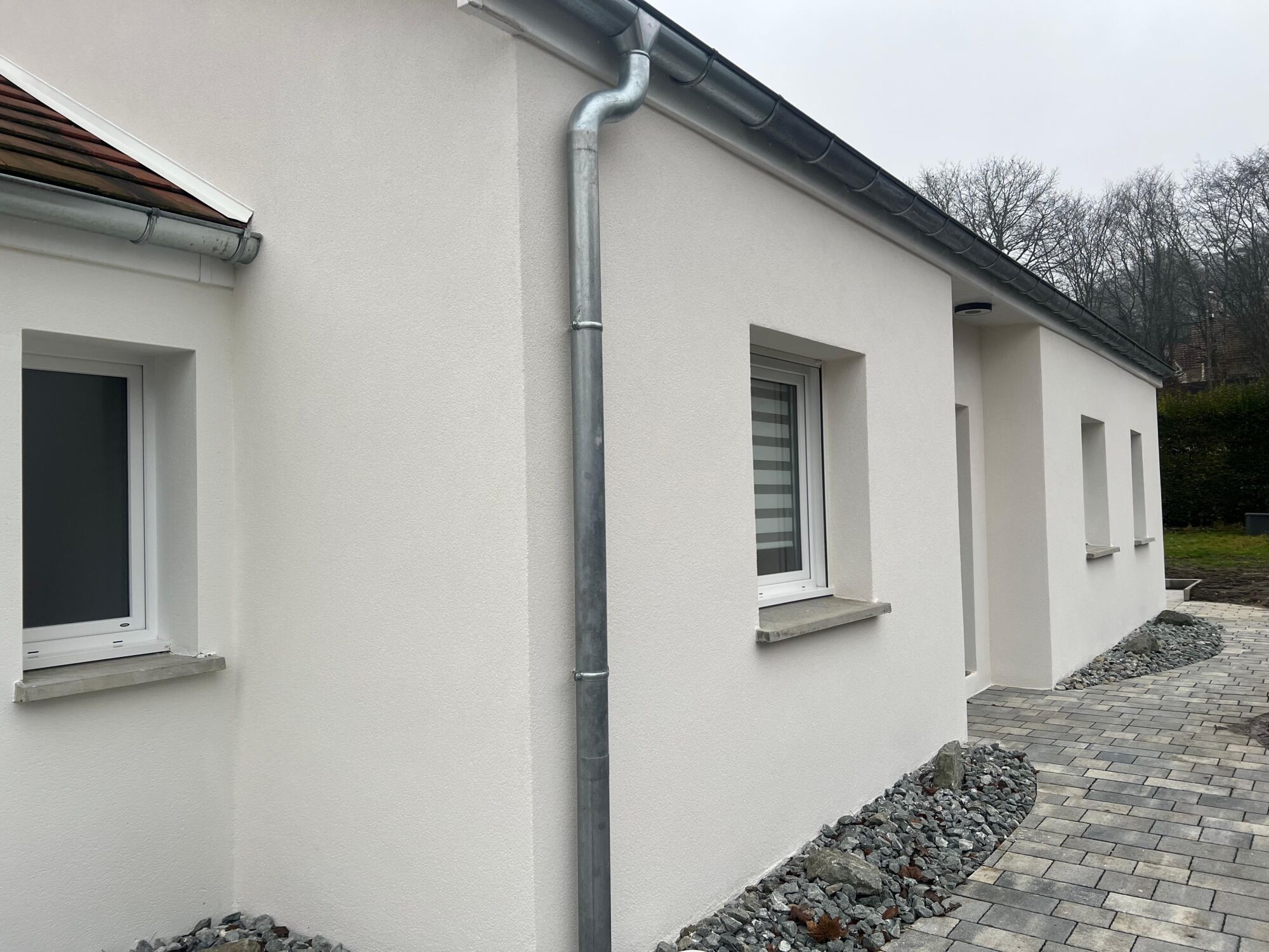 Ravalement de fa&ccedil;ade d&rsquo;une maison individuelle &agrave; Dorans Audincourt