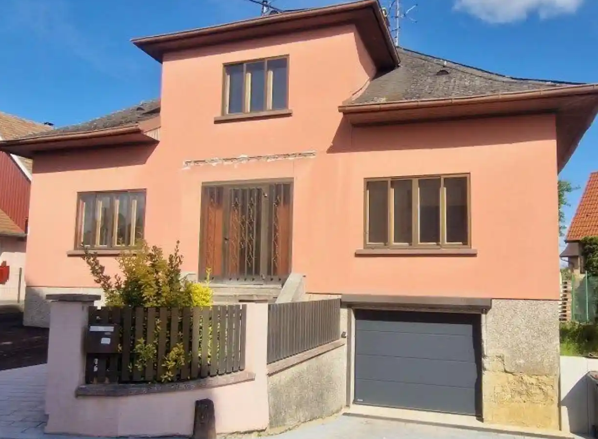 Isolation ext&eacute;rieure des murs sur Galfingue avant/apr&egrave;s Montb&eacute;liard