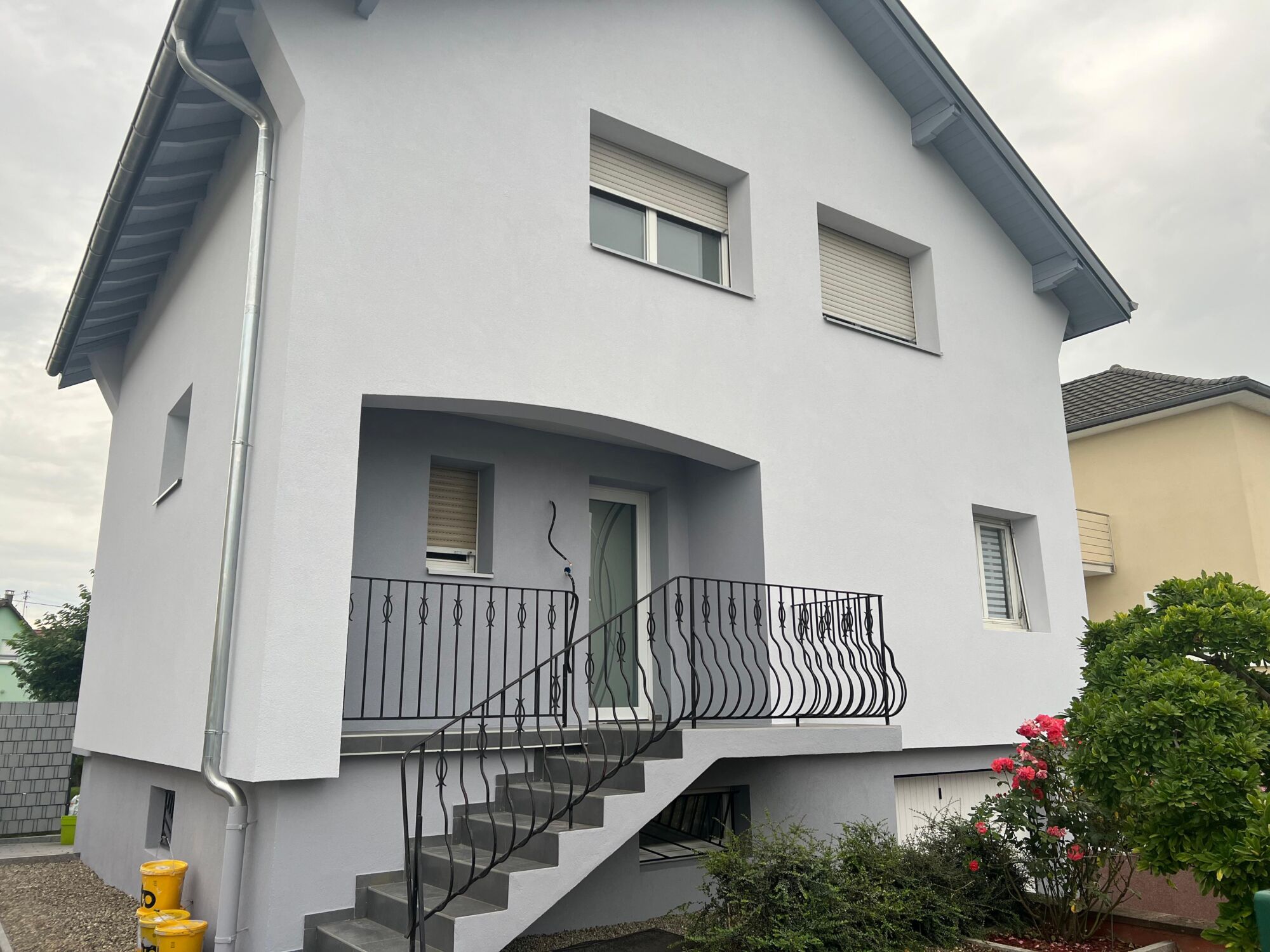 Isolation ext&eacute;rieure des murs d&rsquo;une maison individuelle &agrave; Chalamp&eacute; Montb&eacute;liard 3