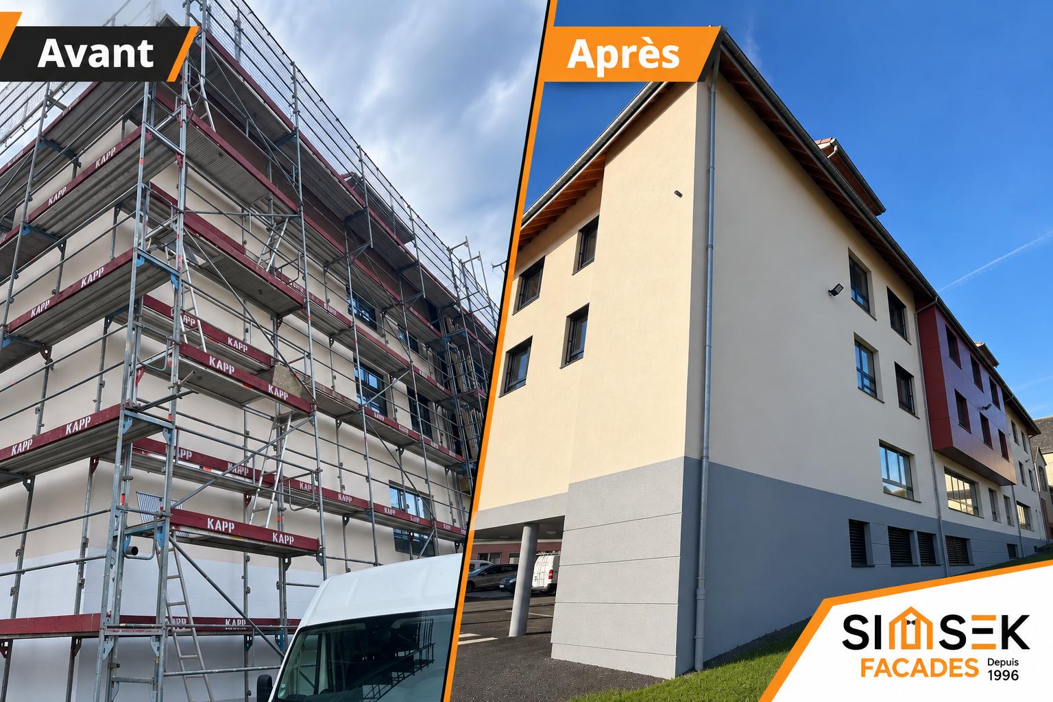 ISOLATION EXTERIEURE ISOLATION EXTERIEURE SIMSEKFACADES.JPG | Simsek Façades Isolation extérieure des murs d’un EHPAD à Bellemagny : un chantier de rénovation énergétique signé SIMSEK Façades Illzach 0
